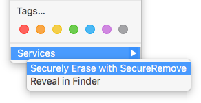 Secure Remove finder